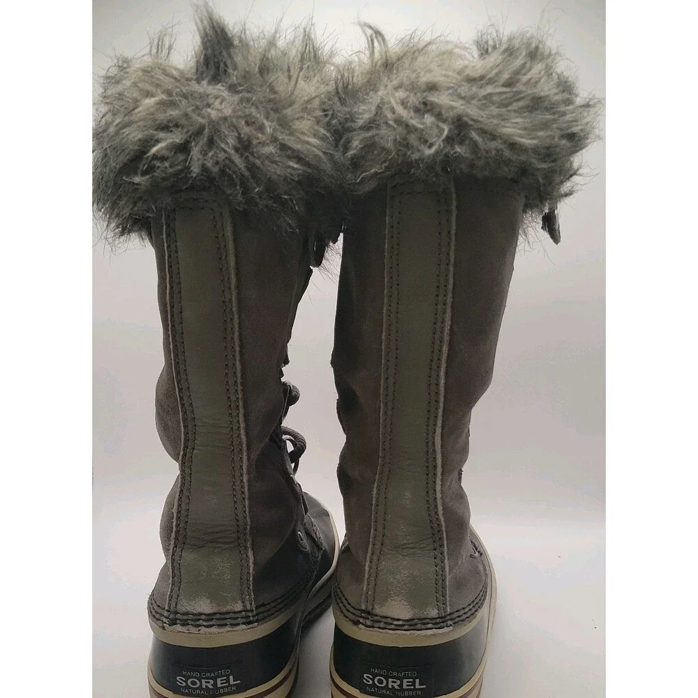 Sorel Winter Rain Suede Waterproof Boots Women 7 Gray